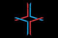 Illustration de croix abstraite, art géométrique créatif pour les arrière-plans numériques modernes