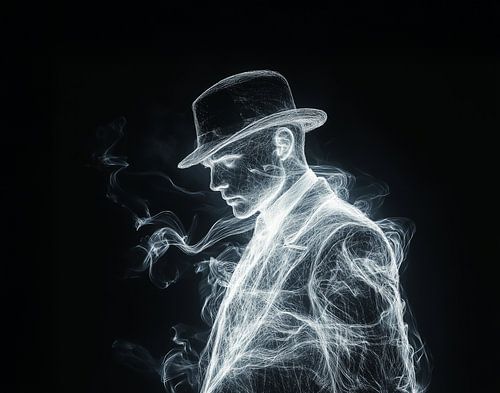 borstbeeld van een mannelijk figuur in elegante kleding jaren 30 stijl