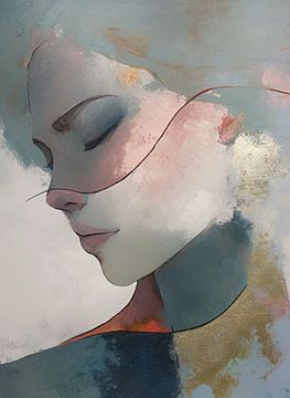 Dream's Gentle Sigh van Abstract Schilderij