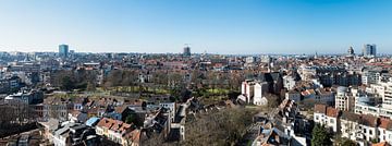 Vue en plongée de la ligne d'horizon de Bruxelles sur Werner Lerooy