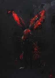 Painting Rabbit Abstract by Art Whims