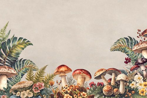Pilze und Farn von Andrea Haase