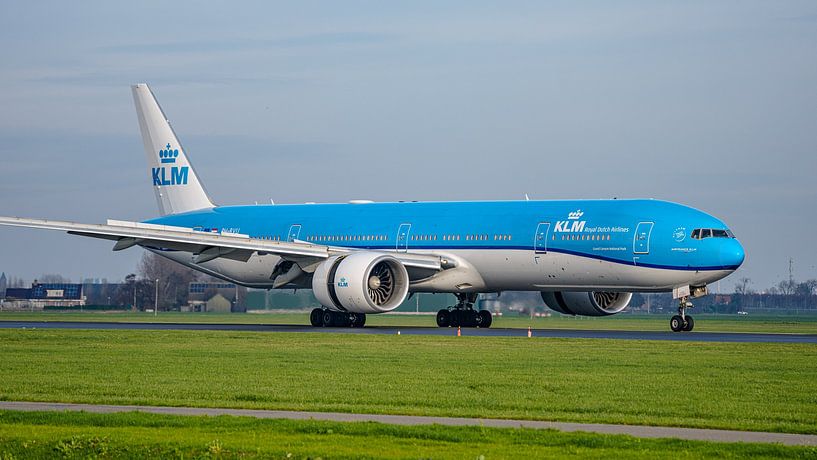 KLM Boeing 777-300 passenger aircraft. by Jaap van den Berg