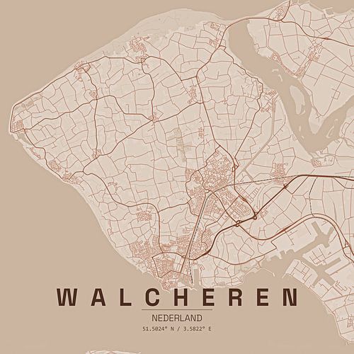 Walcheren Plattegrond
