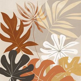 Harmonische Herbstblätter in erdigen Farbtönen von Color Square