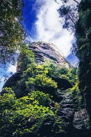 Bad Schandau Schrammsteine aan de Elbe van Jakob Baranowski - Photography - Video - Photoshop