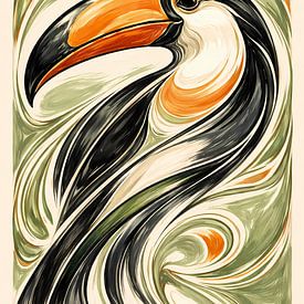 Toucan Art Nouveaux sur Linda de Klein