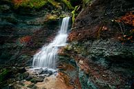 Wasserfall in der Wieslaufschlucht von Max Schiefele Miniaturansicht