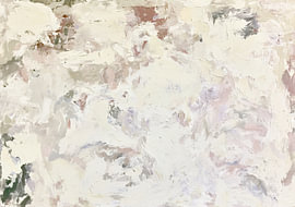 Texture abstraite dans les tons crème et rose pastel sur Niklas Maximilian