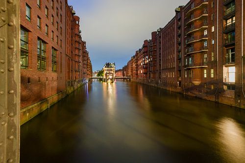 Waterkasteel in de Speicherstadt Hamburg