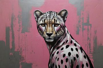 Die raffinierte Wildnis - Hyperrealistischer Leopard von De Muurdecoratie