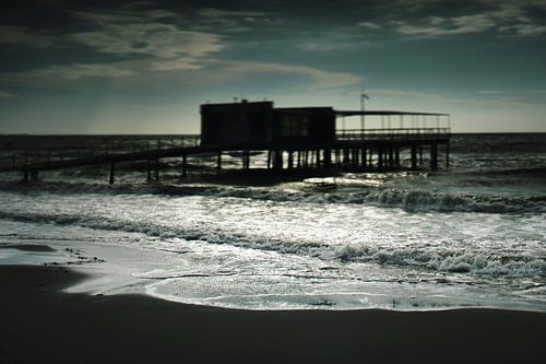 Cinematic Seascape with Blurred Pier
