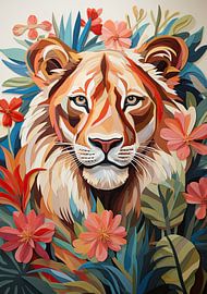 Lion Poster Impression d'art murale sur Niklas Maximilian