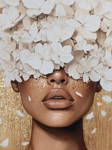 Portrait abstrait moderne