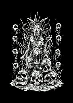 skull and eye by Muhammad Yunus