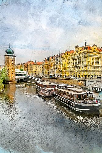 Praagse aquarelkunst #Praag
