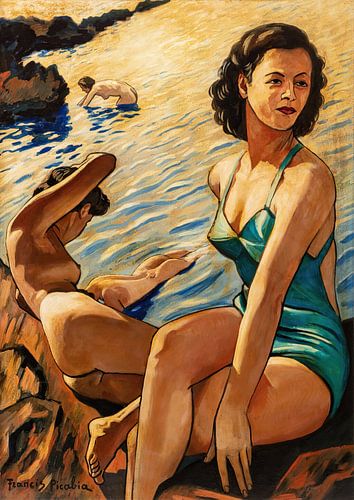 Francis Picabia - Four women by the water (circa 1942)