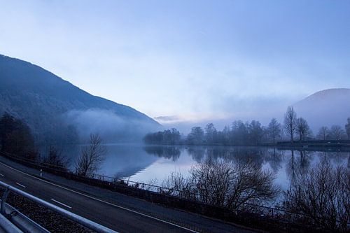 Mist in het Eifelgebergte