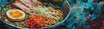 Kulinarische Kunst | Asiatische Nudelkunst von ARTEO Gemälde