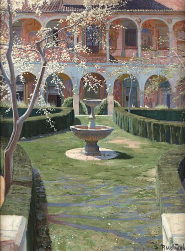 Santiago Rusiñol-verlaten tuin in Viznar, Granada