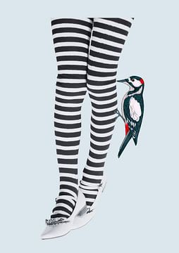 Striped stockings van Fineline