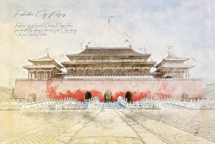 Forbidden City, Beijing by Theodor Decker