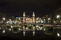 Amsterdam Museumplein bij nacht