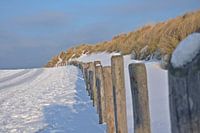 Sneeuw op het strand