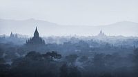 Sonnenuntergang über Pagoden von Bagan, Myanmar von Rene Mens Miniaturansicht
