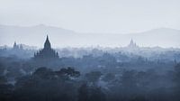 Sonnenuntergang über Pagoden von Bagan, Myanmar