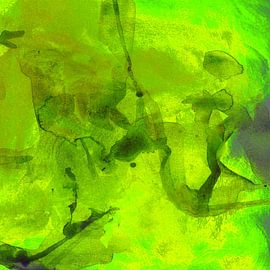 Levendig groen, vloeiend abstract van Lori Ann Folz