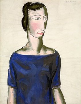 Portret van een vrouw, Alfred Henry Maurer - 1923