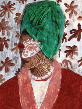 Aladdin - modern portret van Studio Gjil