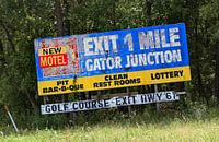 Old highway advertising USA highway