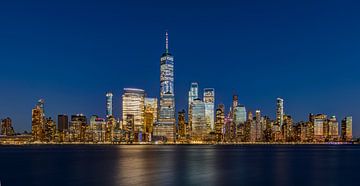 New York Blue Panorama by Adelheid Smitt