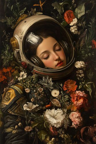 Schlafender Astronaut