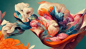 Flora VI mit surrealen Blüten von Roy Lemme