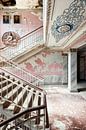 Pink staircase in a former town hall by Times of Impermanence thumbnail