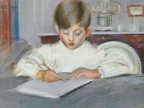 Paul César Helleu - The drawing lesson