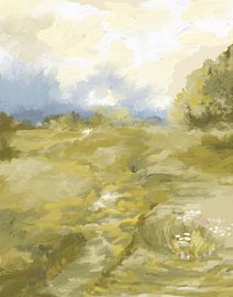 Golden Meadow Path by Josie George