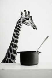 Cuisiner la girafe sur Poster Art Shop