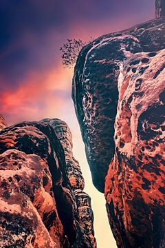Melancholie Digital Art - Canyon Schrammsteine in Bad Schandau von Jakob Baranowski - Photography - Video - Photoshop