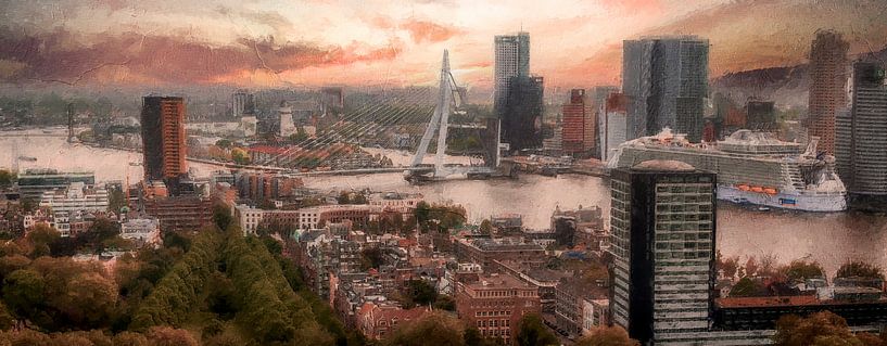 Panorama de Rotterdam par Digitale Schilderijen