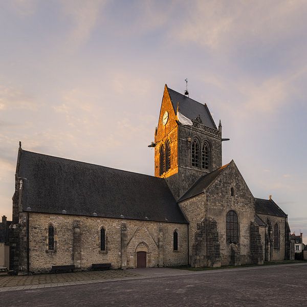 The Gothic church of Sainte-Mère-Église in Normandy, France by Henk Meijer Photography