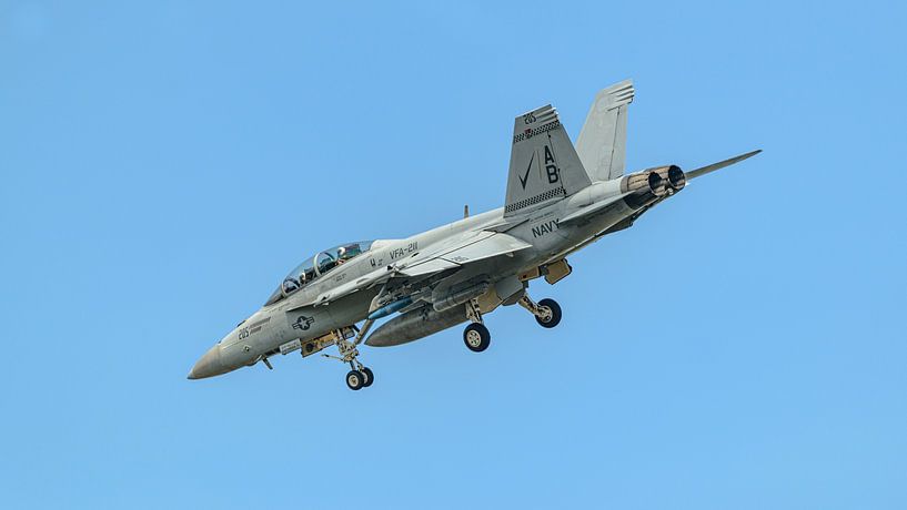 F/A-18F Super Hornet de la marine américaine de la VFA-211 Fighting Checkmates. par Jaap van den Berg