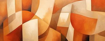 Warm abstraction by Abstract Painting