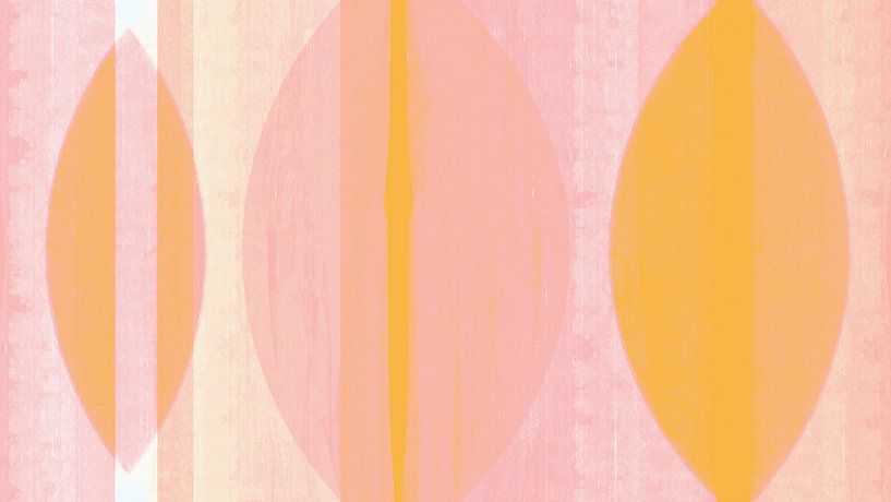 Modern Scandinavian Bauhaus Abstraction Organic Wabi Sabi by Mad Dog Art