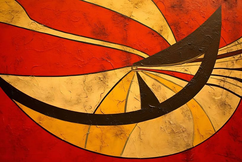 Composition en cercle noir et blanc par Art & Soul Creations
