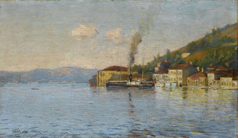 Halil Paşa (Turkish, 1852-1939)~Taken 199;engelk 246;y Jetty van finemasterpiece