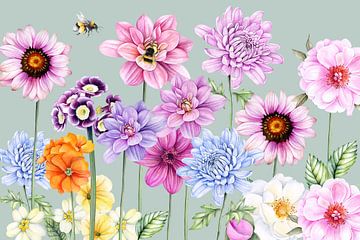 Flower Field by Geertje Burgers
